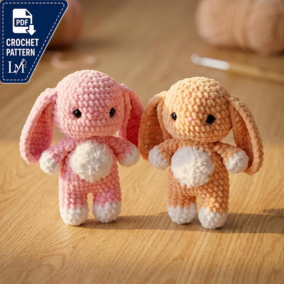 Baby Bunny Crochet Pattern Ideas for Soft Amigurumi Toys 8